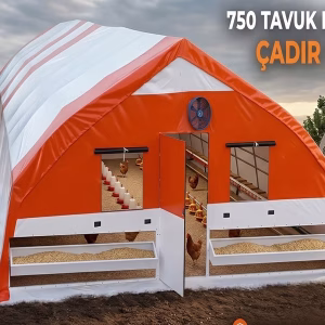 750 Tavuk Kapasiteli Kümes Çadırı